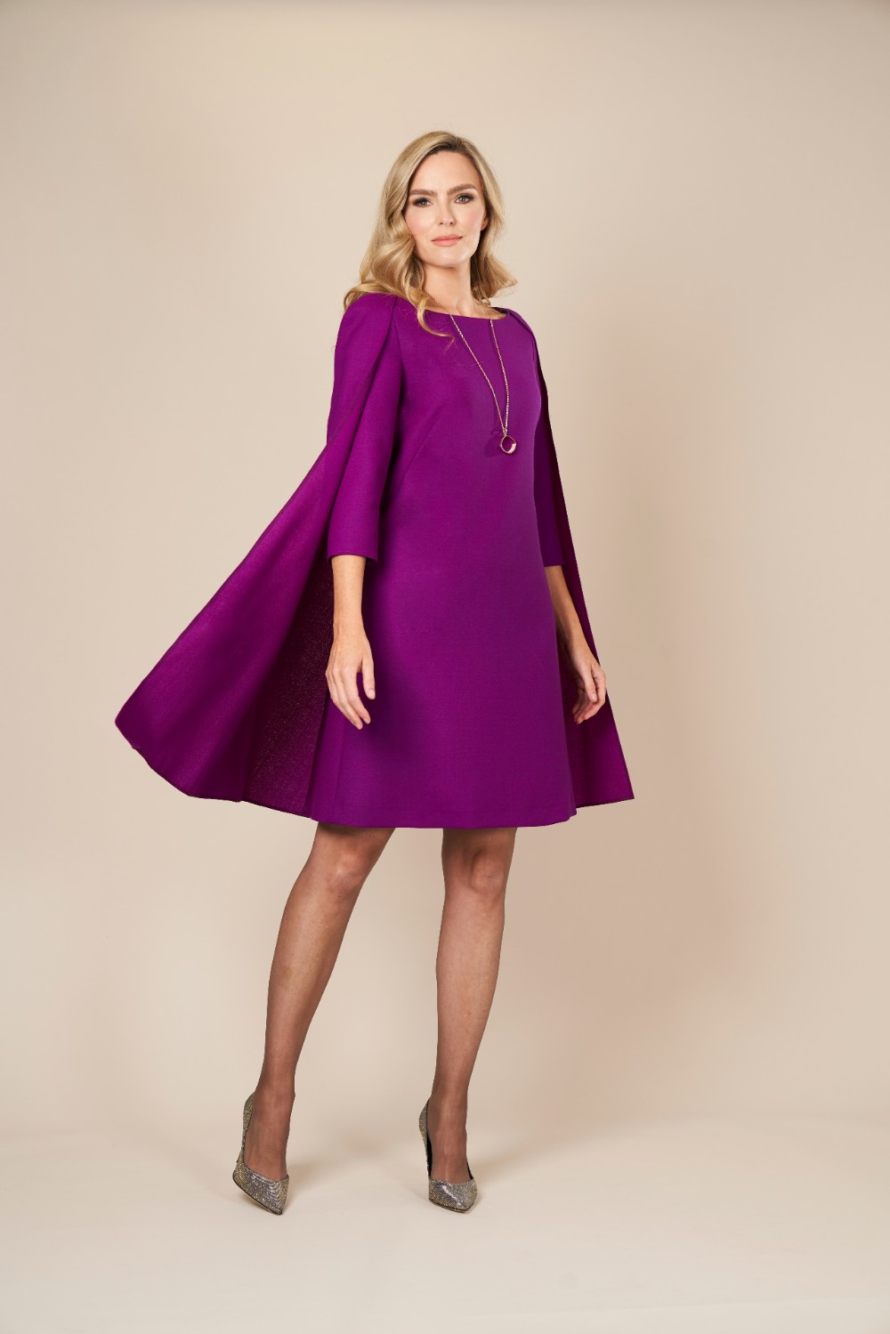 Cape over dress sales