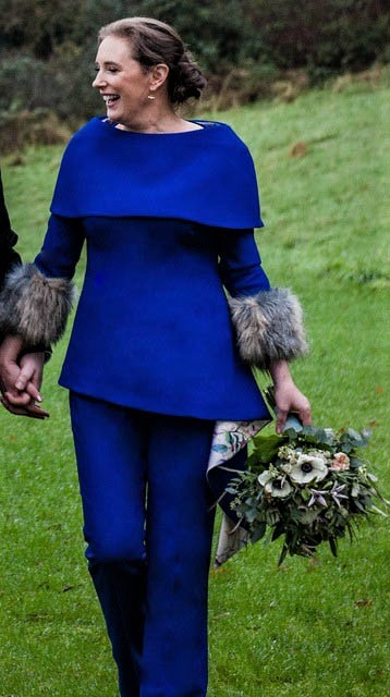 Blue Trouser Suit