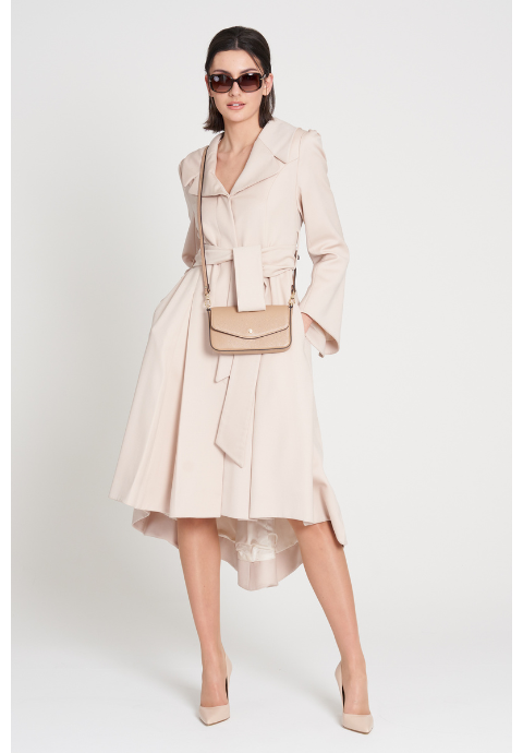 Flora Wool Ivory Coat by Maire Forkin Designs