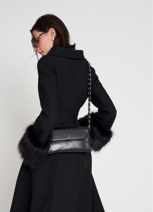 Ash Wool belted coat by Maire Forkin Designs