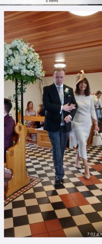 Wedding Outfit designed by Maire Forkin