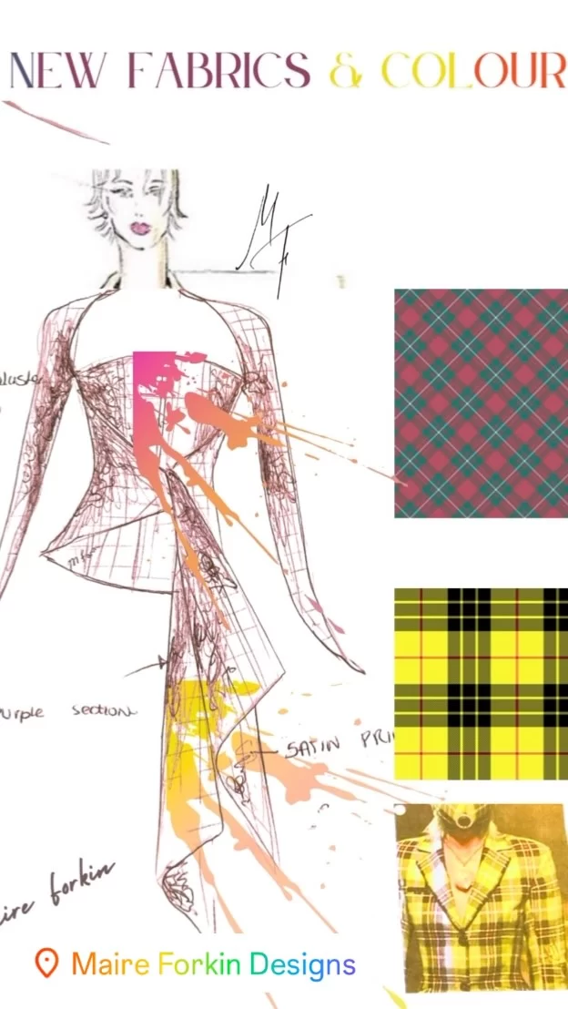 Creating designs in new #fabrics and #colours.
Inspiration from our #madetomeasure #collections and using a mix of #checkfabric and #ditzyprint.🎶
 
#maireforkindesigns #luxuryfashion #irishfashiondesigner #customdresses #couturedresses