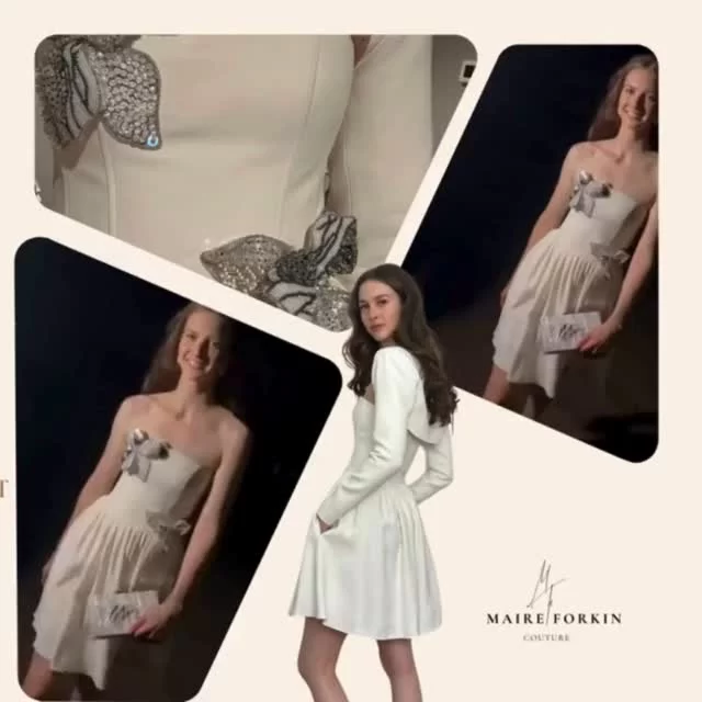 MY DREAM DRESS MADE WITH LOVE

“This dress had been living in my imagination for some time,” are the words of Rebecca, our beautiful bride. “A timeless silhouette was just the right touch of party sparkle. “With our incredible team at Maire Forkin Designs at my side, that vision became a breathtaking reality. And working on the team, I loved being part of every moment, from the first sketch to the final stitch. I even hand-crafted and beaded delicate 3D flowers myself.” 

A bespoke two-piece dress and jacket, crafted in luxurious fabric made to measure. 

#DreamWeddingDress, #CustomMadeBride, #BespokeBridal, #MadeToMeasureGown #rebeccavanderspek
#LuxuryWeddingDress,#TimelessBride, #UniqueWeddingDress, #MaireForkinBride #maireforkindesigns